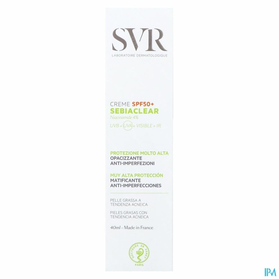 SVR Sebiaclear Creme SPF50+ 40ml
