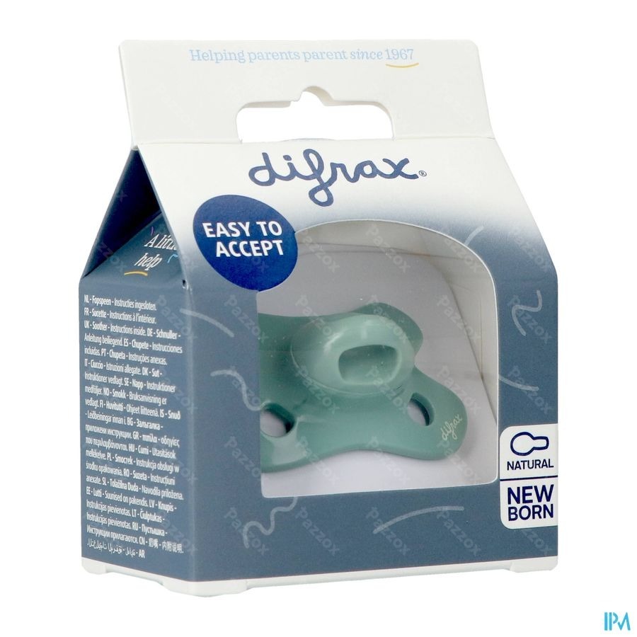 Difrax Sucette Natural Newborn Uni Sage