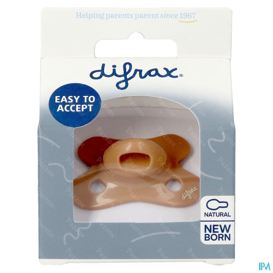 Difrax Sucette Natural Newborn Uni Caramel