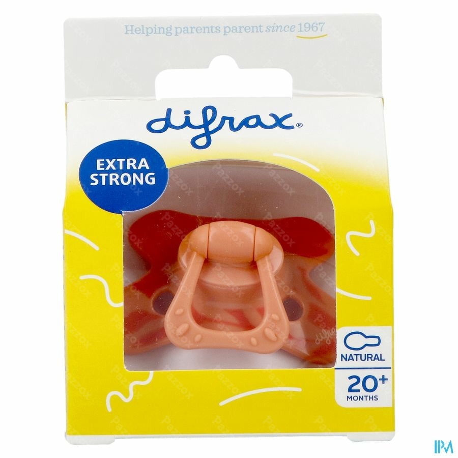 Difrax Sucette Natural 20m+ Peachy Leafs