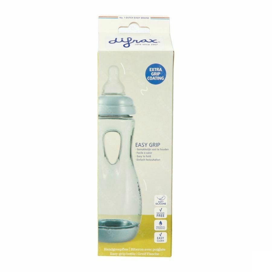 Difrax Biberon Poignee Sage 240ml