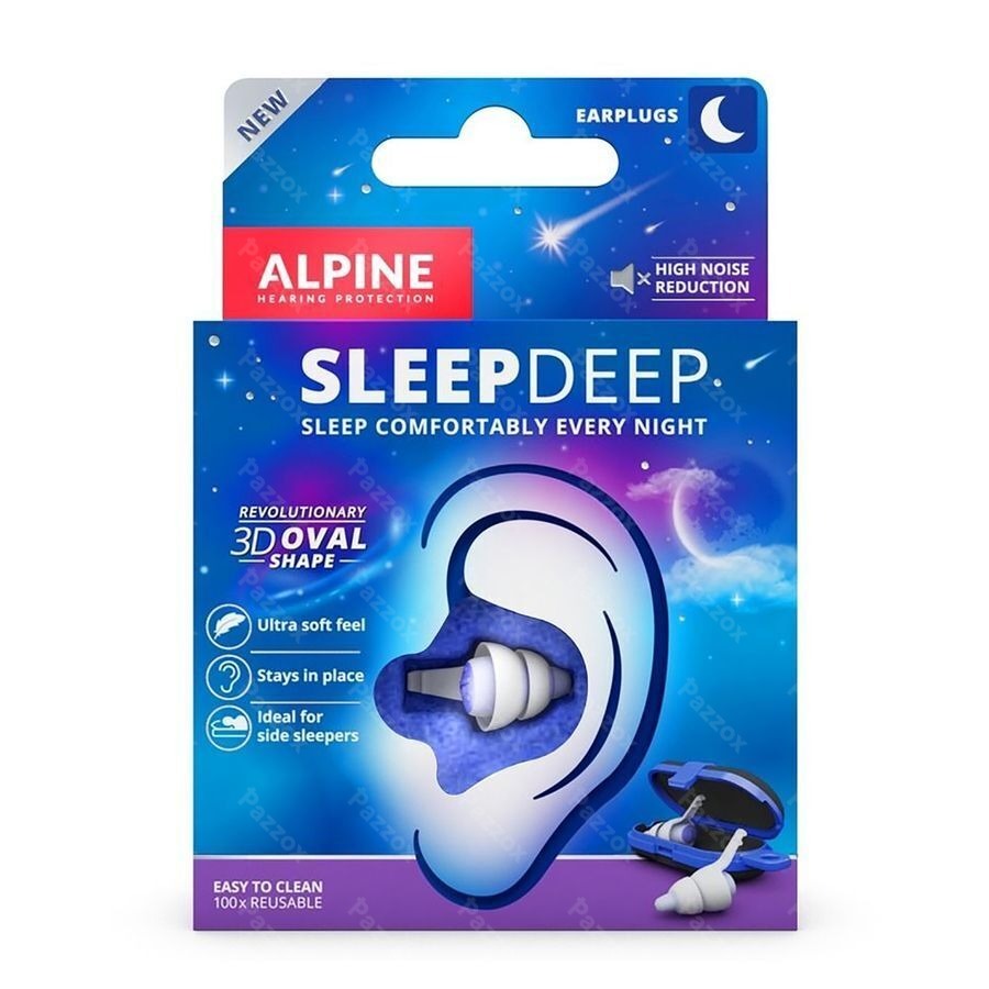 Alpine SleepDeep 1 Paire Bouchon Oreille 