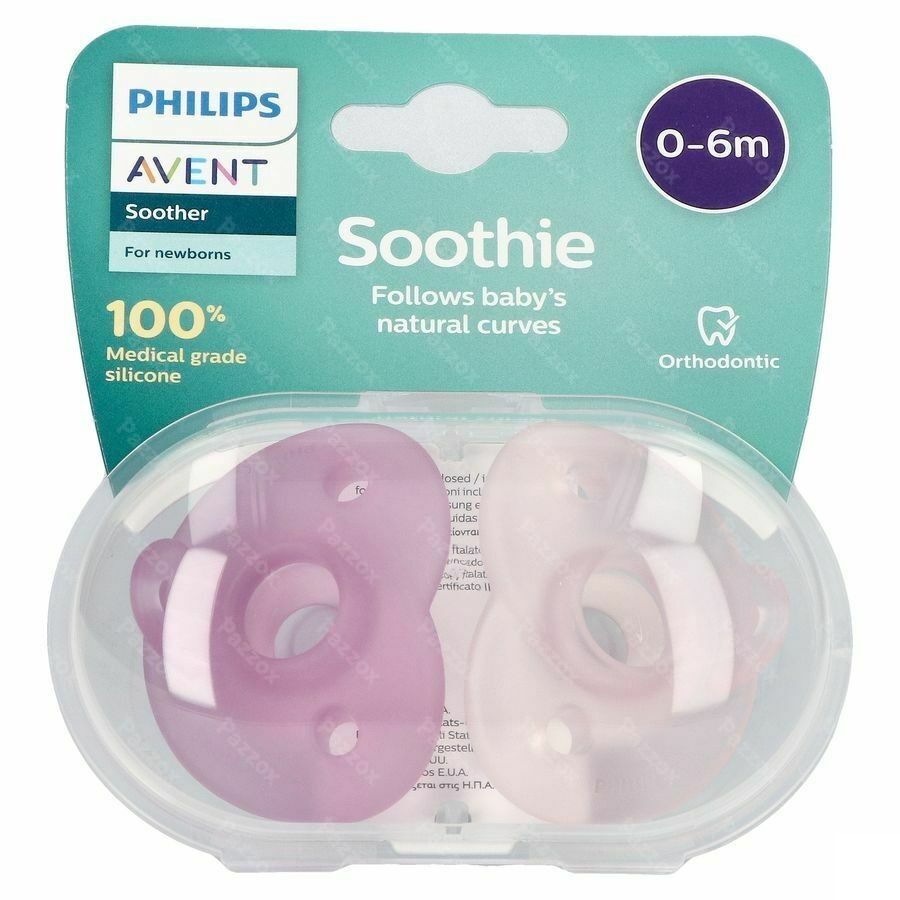 Philips Avent Sucette +0m Soothie Girl 2