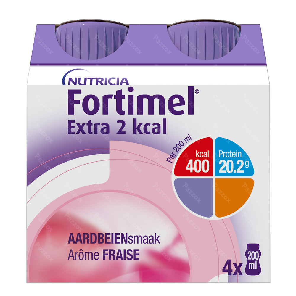 Fortimel Extra 2 Kcal Fraise 4x200ml