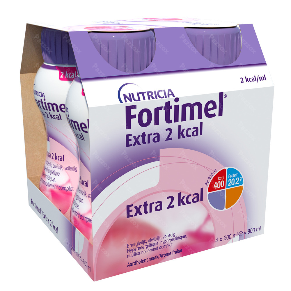 Fortimel Extra 2 Kcal Fraise 4x200ml