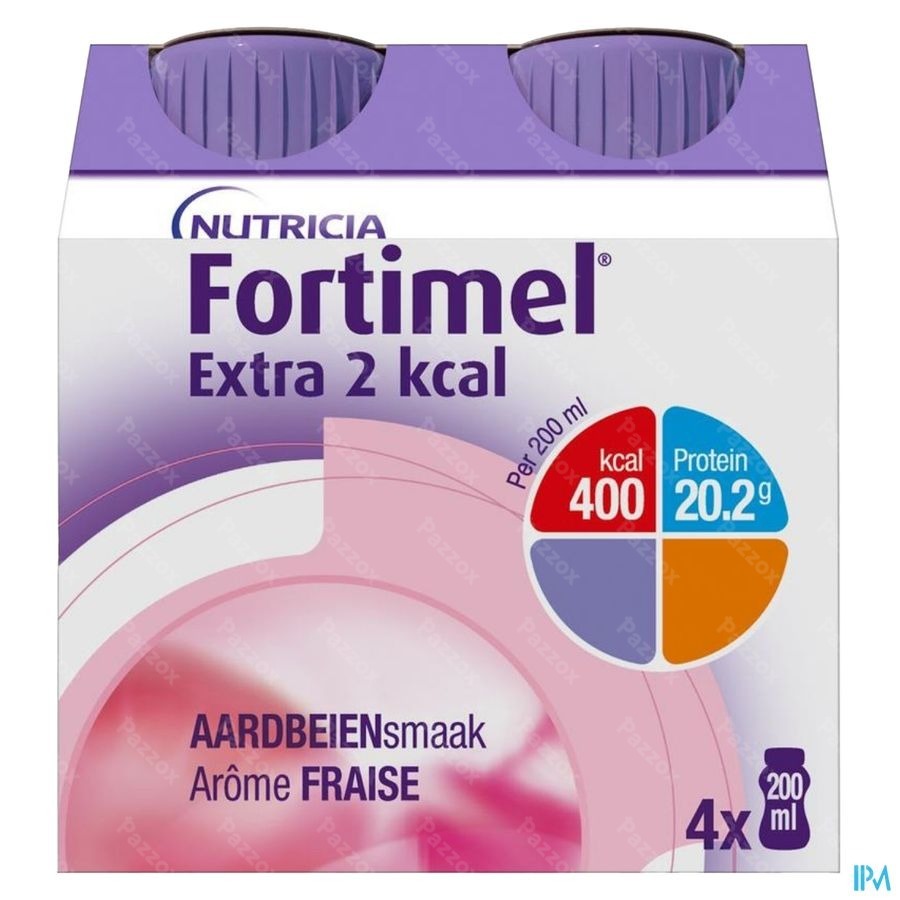 Fortimel Extra 2 Kcal Fraise 4x200ml