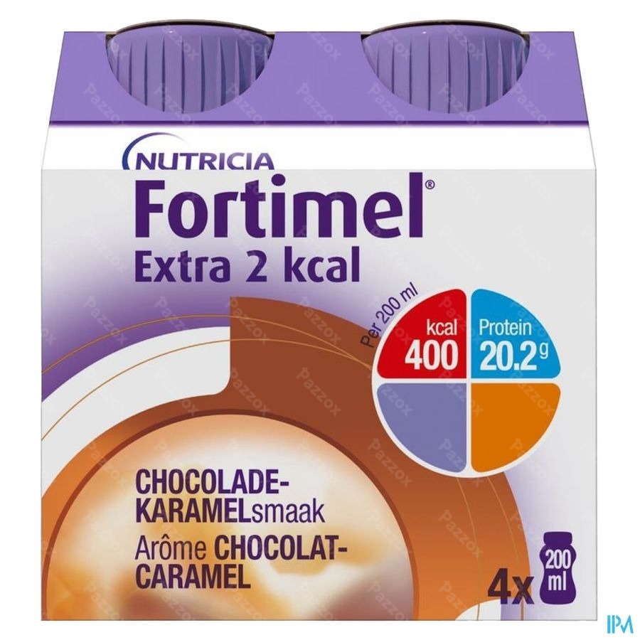 Fortimel Extra 2kcal Chocolat Caramel 4x200ml