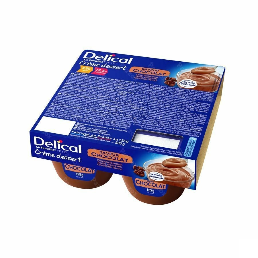 Delical Creme Dessert La Floridine Chocolat 4x125g