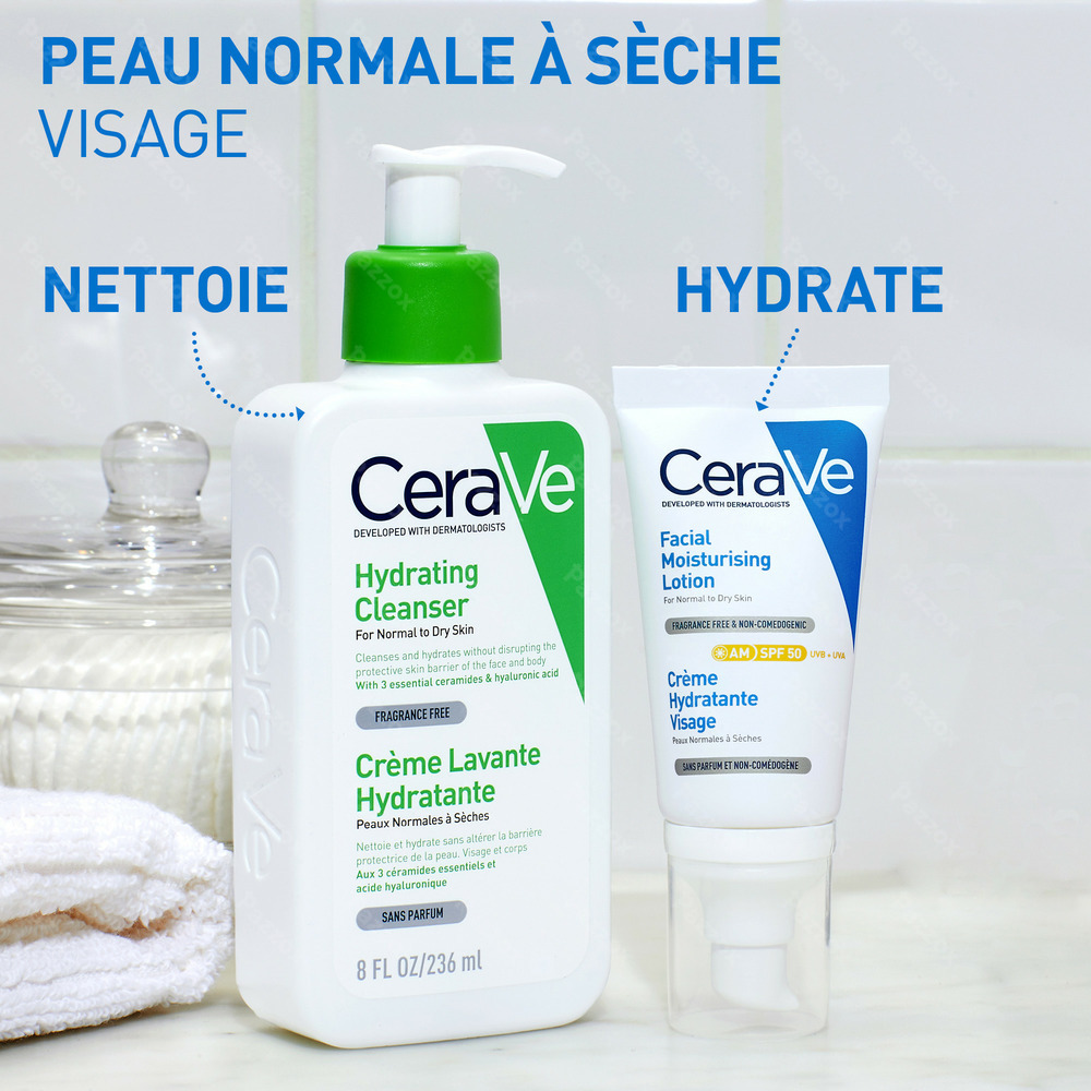 CeraVe Crème Hydratant Visage SPF50 52ml