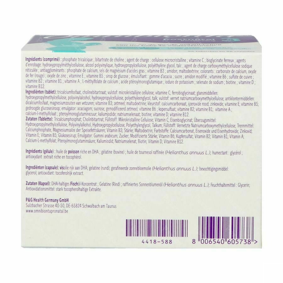 Omnibionta Postnatal 3 56 Comprimés + 56 Capsules