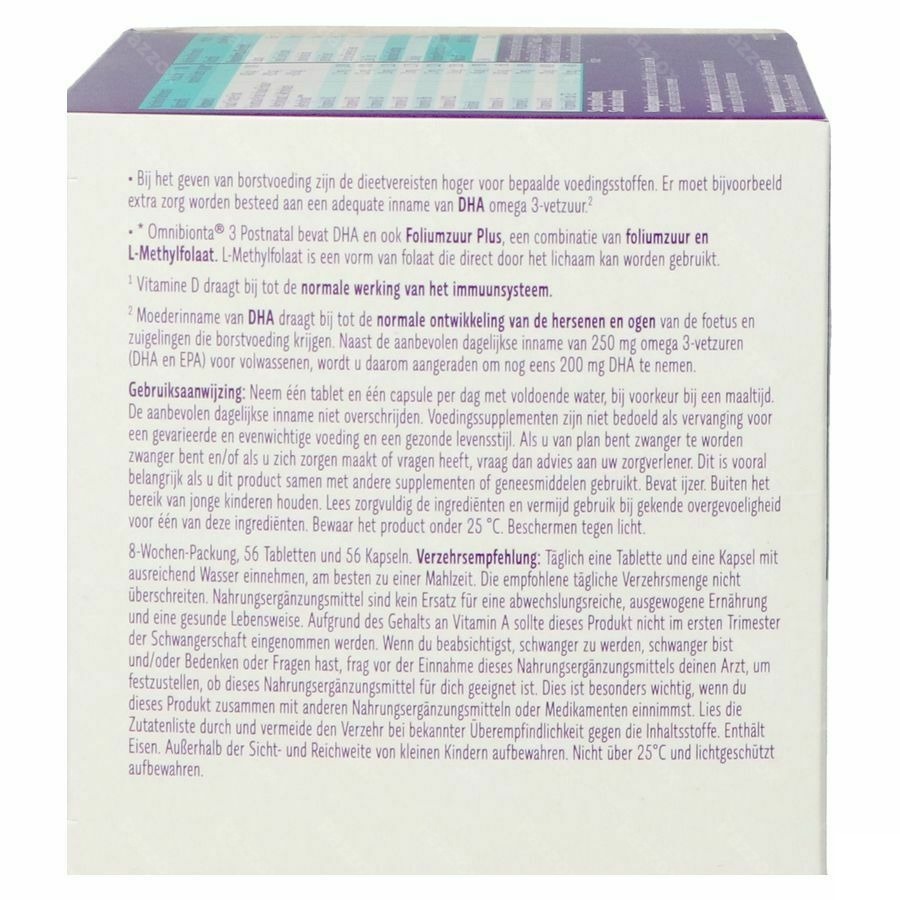 Omnibionta Postnatal 3 56 Comprimés + 56 Capsules