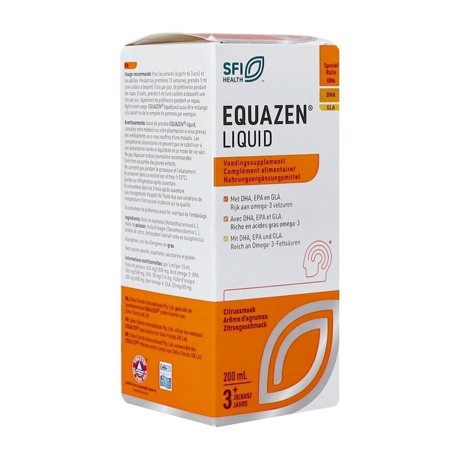 Equazen Omega 3/6 Liquid Fl 200ml