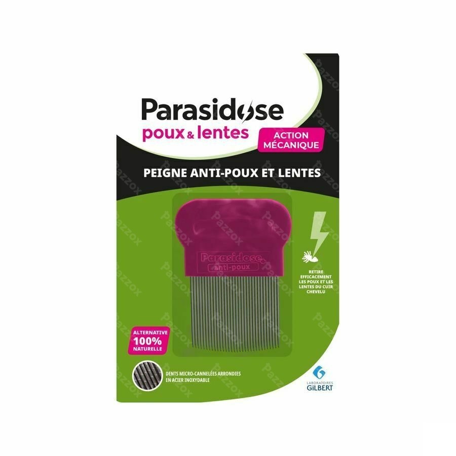 Parasidose Peigne A/poux + Lentes Dents Cann.
