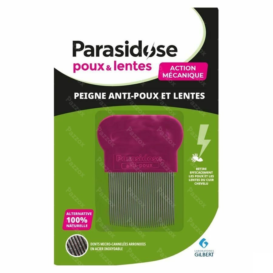 Parasidose Peigne A/poux + Lentes Dents Cann.
