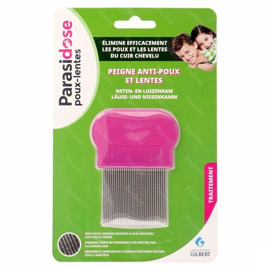 Parasidose Peigne A/poux + Lentes Dents Cann.