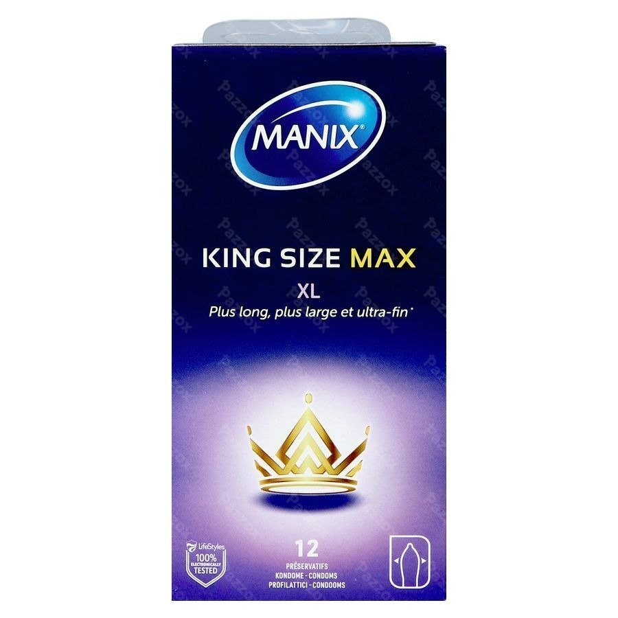 Manix King Size Max Preservatifs 12