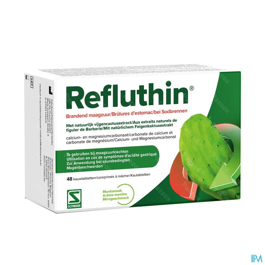 Refluthin Menthe 48 Comprimés à Croquer