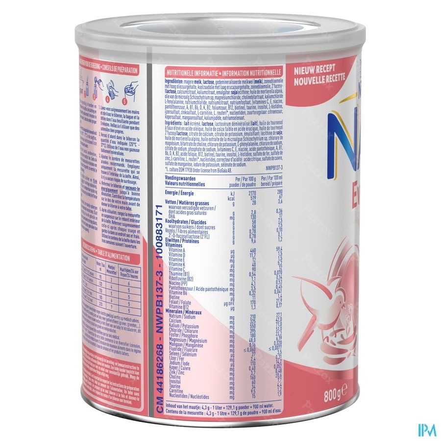 Nan Evolia 1 Lait pour Nourrissons Bébé 800g