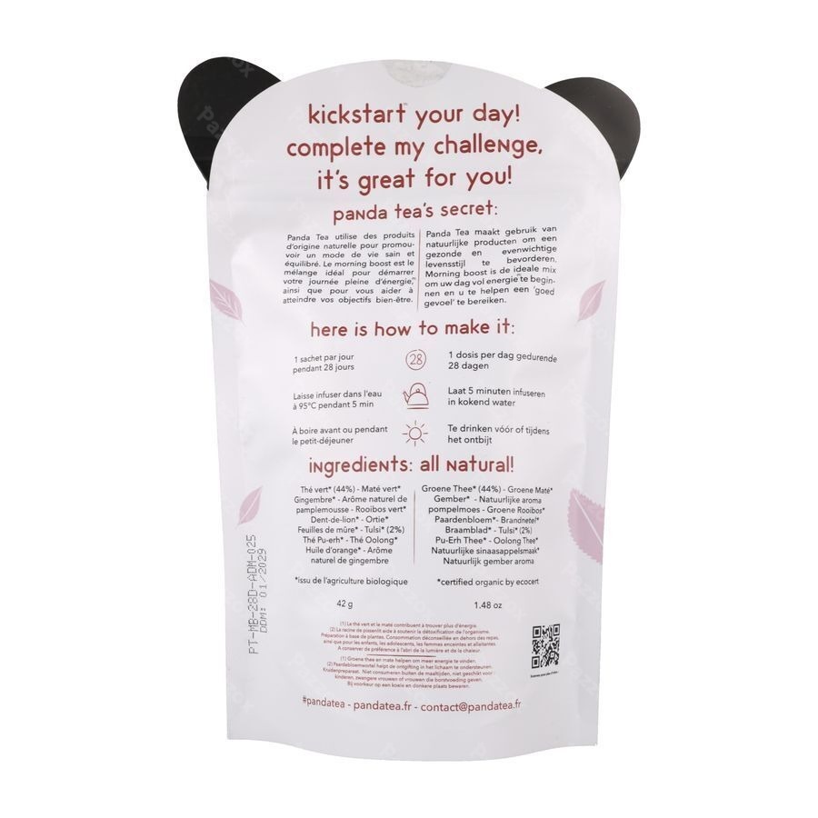 Panda Tea Morningboost 28 Jours 42g