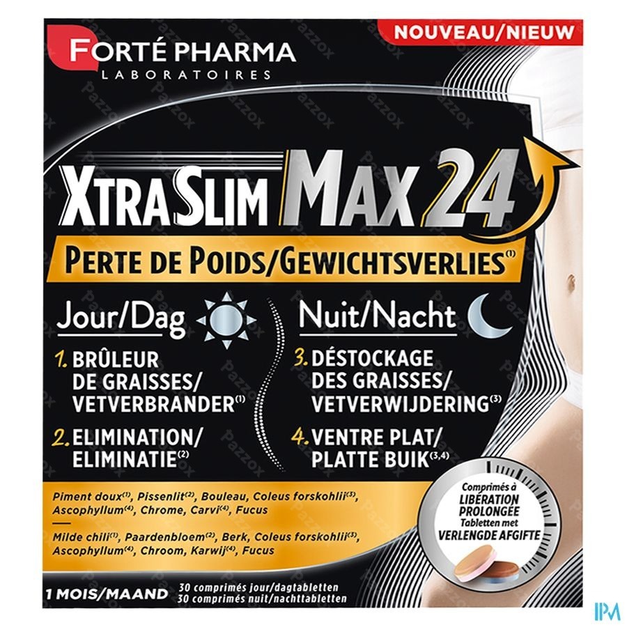 Forté Pharma Xtraslim Max 24h 60 Comprimés