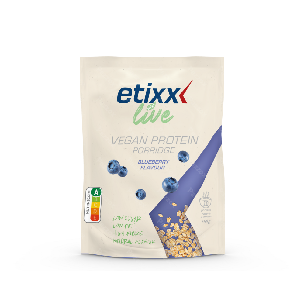 Etixx Live Vegan Protein Porridge Myrtilles 550g