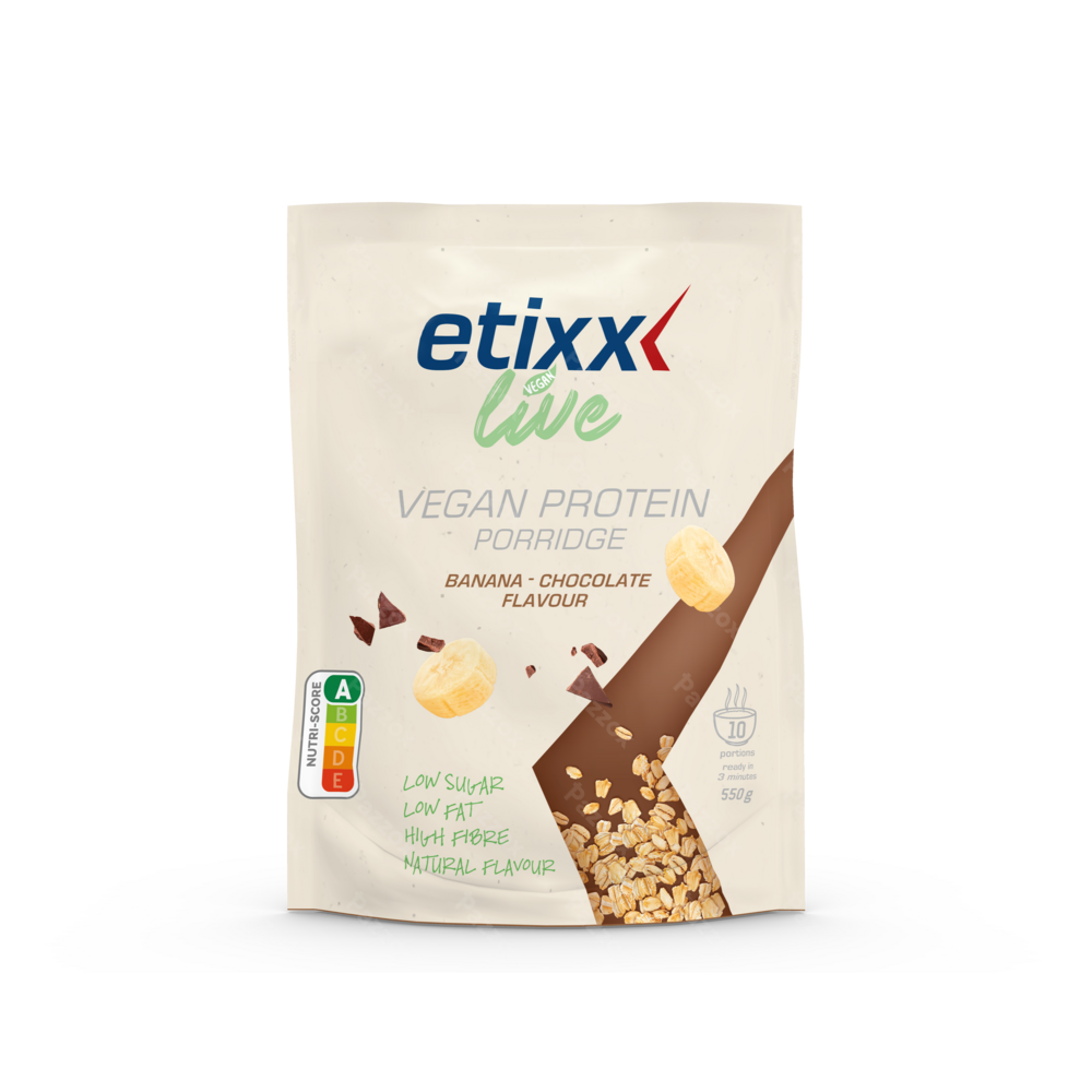 Etixx Live Vegan Protein Porridge Banana-Chocolate 550g