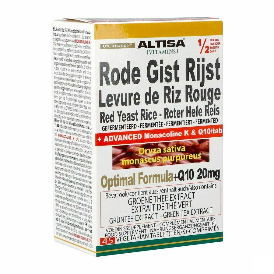 Altisa Levure De Riz Rouge Optimal Formula Comp 45