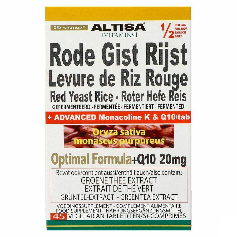Altisa Levure De Riz Rouge Optimal Formula Comp 45