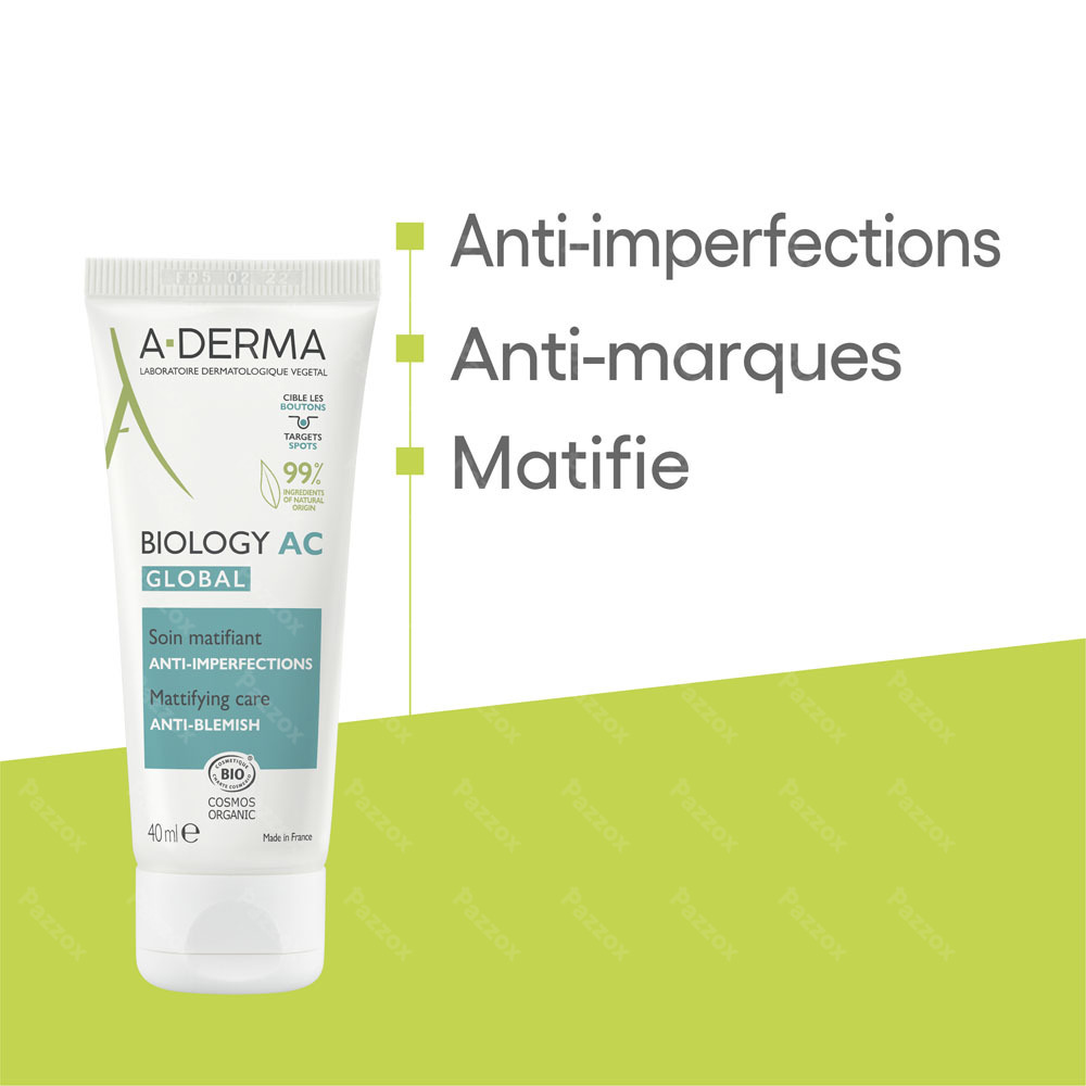 A-Derma Biology Global Soin Imperfections 40ml