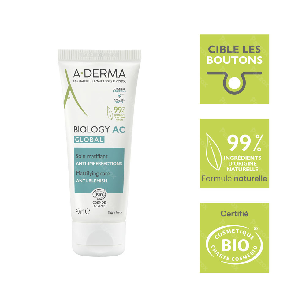 A-Derma Biology Global Soin Imperfections 40ml
