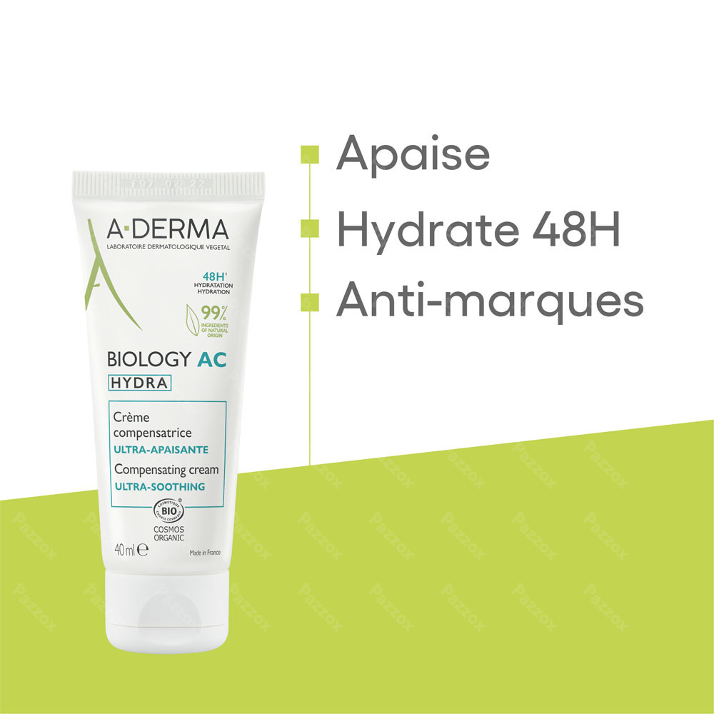 A-Derma Biology Ac Hydra Crème Compensatrice 40ml