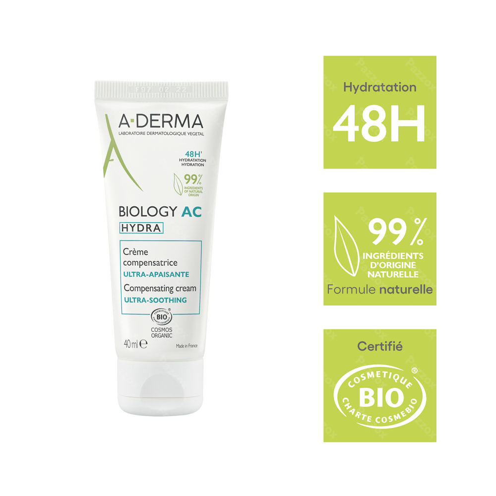 A-Derma Biology Ac Hydra Crème Compensatrice 40ml
