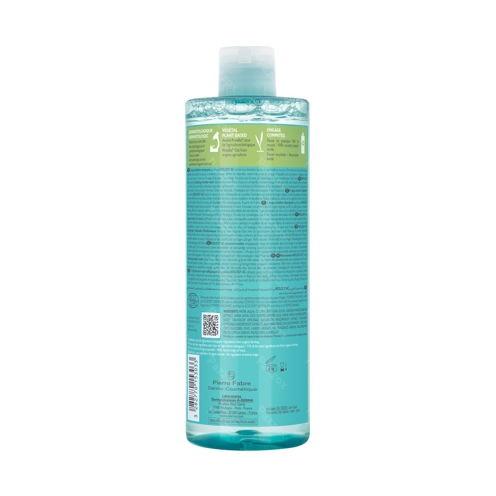 A-Derma Biology Ac Eau Micellaire Purifiante 400ml