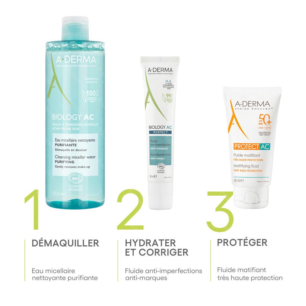 A-Derma Biology Ac Eau Micellaire Purifiante 400ml