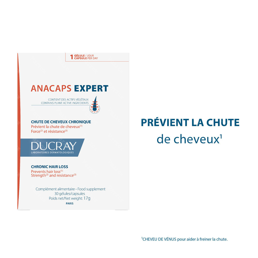 Ducray Anacaps Expert Chute De Cheveux Chronique 90 Gélules