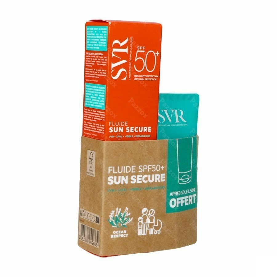 SVR Sleeve Sun Secure Fluide SPF50+Aftersun 50ml Gratuit