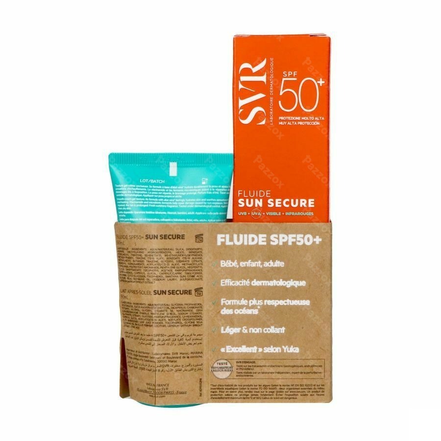 SVR Sleeve Sun Secure Fluide SPF50+Aftersun 50ml Gratuit
