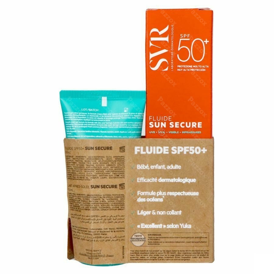 SVR Sleeve Sun Secure Fluide SPF50+Aftersun 50ml Gratuit