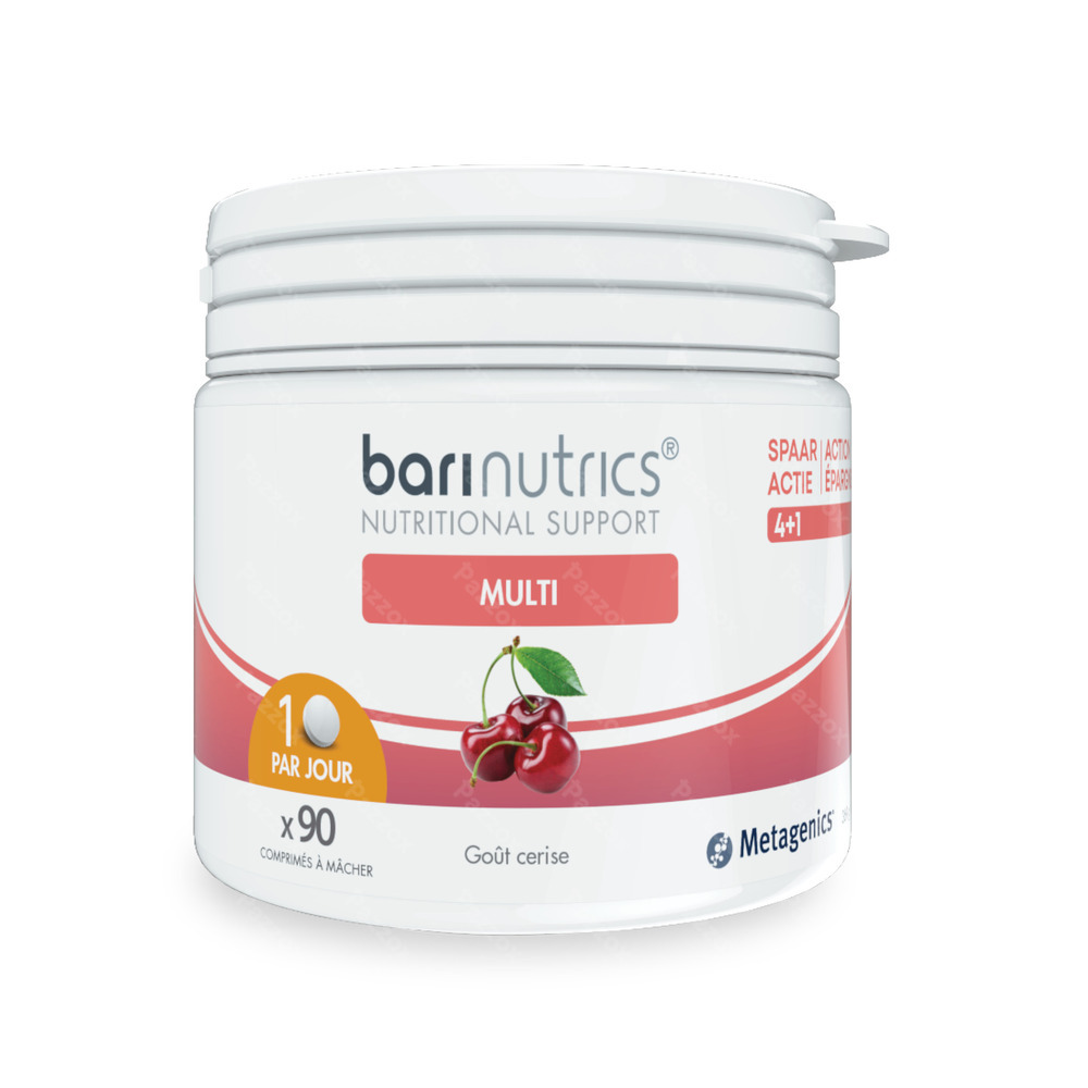 Barinutrics Multi Cerise 90 Comprimés à Mâcher