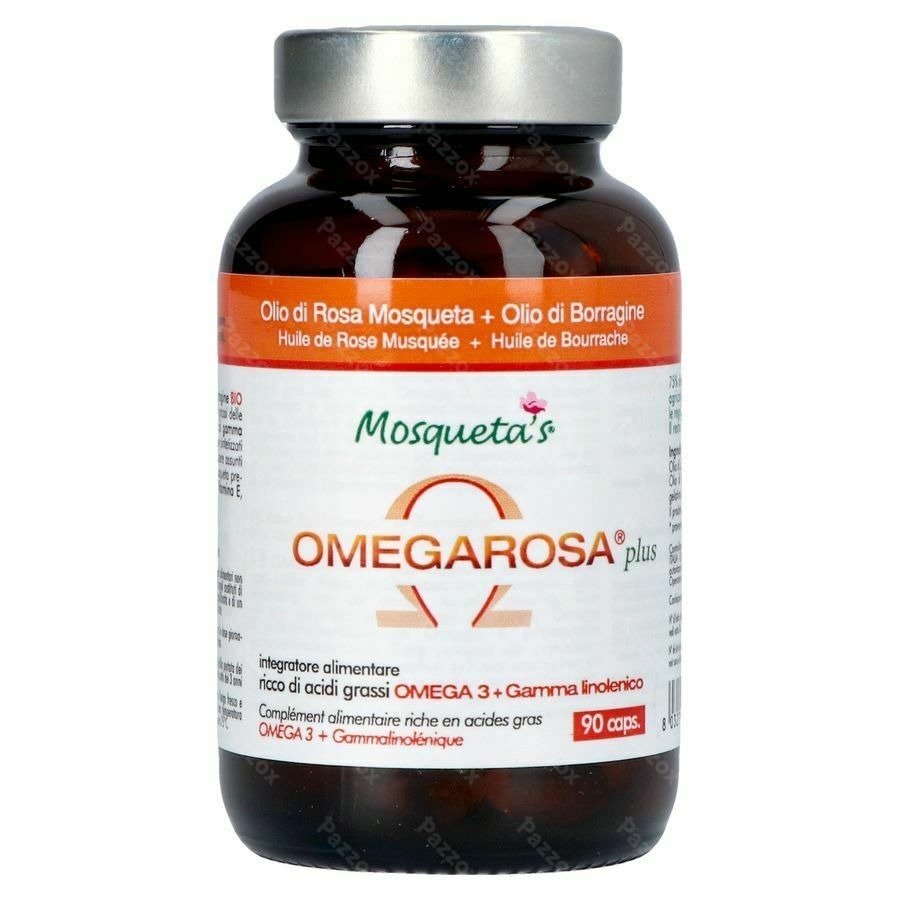 Omegarosa Plus Huile Rose Caps 90