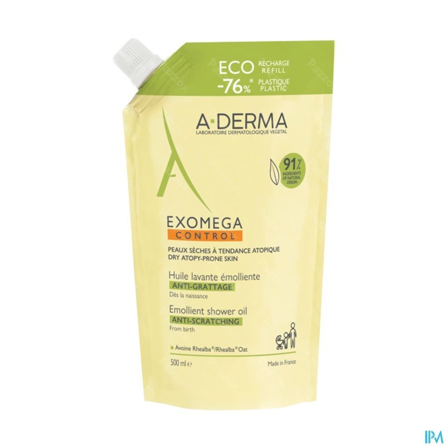 A-Derma Exomega Control Huile Emollient Refill 500ml