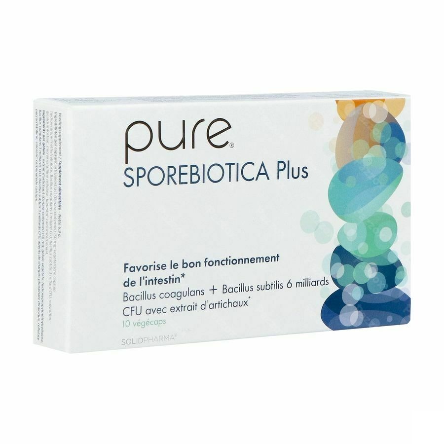 Pure Sporebiotica+ V-caps 10 Est Remplace 4615654