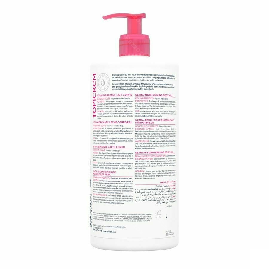 Topicrem Um Lait Corps Hydratant 1000ml