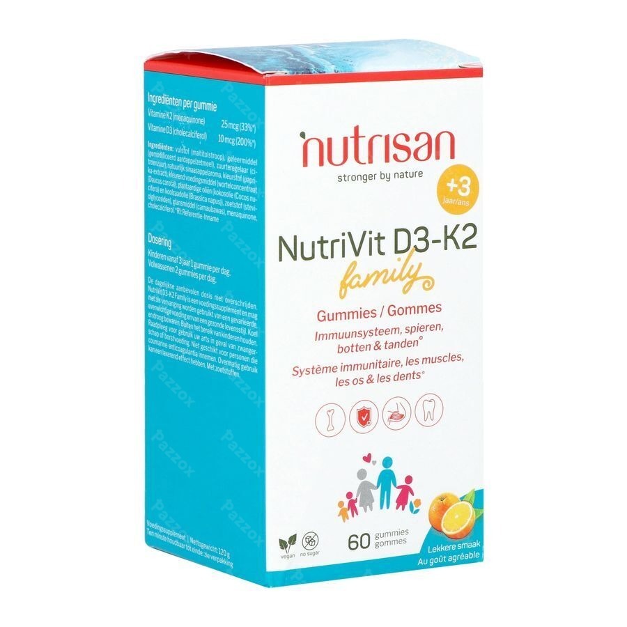 Nutrisan Nutrivit D3-K2 60 Gommes
