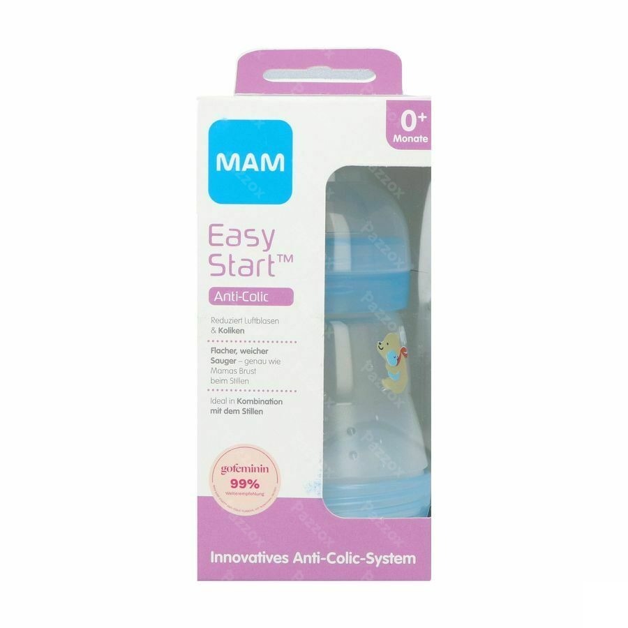 Mam Biberon Easy Start A/colique Garcon 160ml