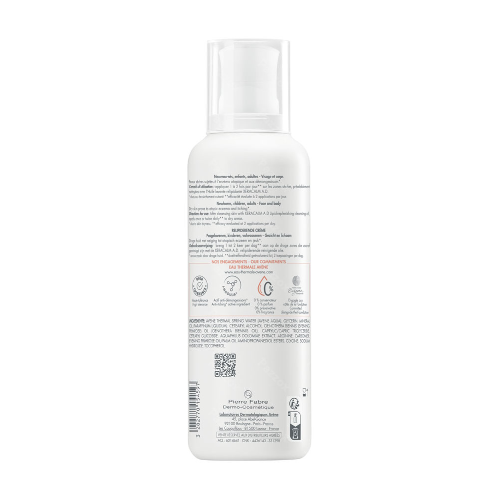 Avène XeraCalm A.d Crème Relipidante 400ml