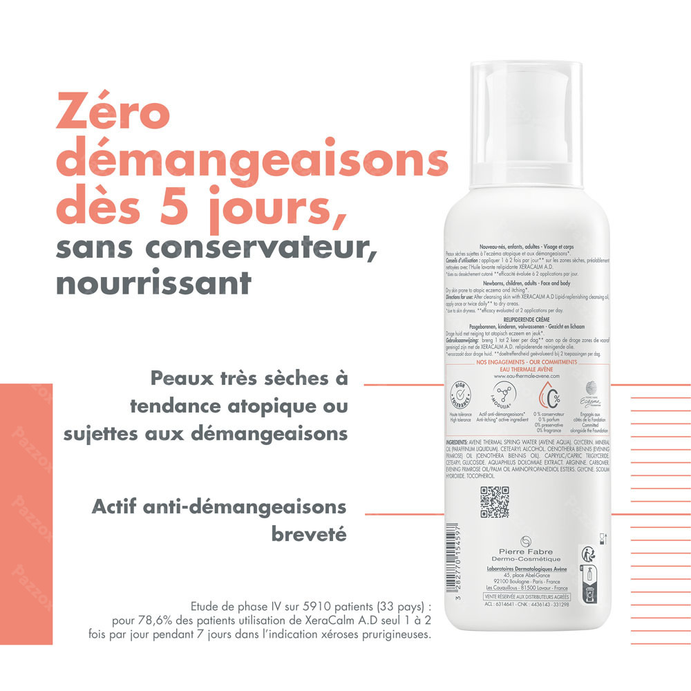 Avène XeraCalm A.d Crème Relipidante 400ml
