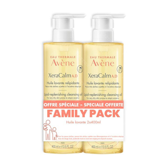 Avène XeraCalm A.D. Huile Lavante Family Pack 2x400ml