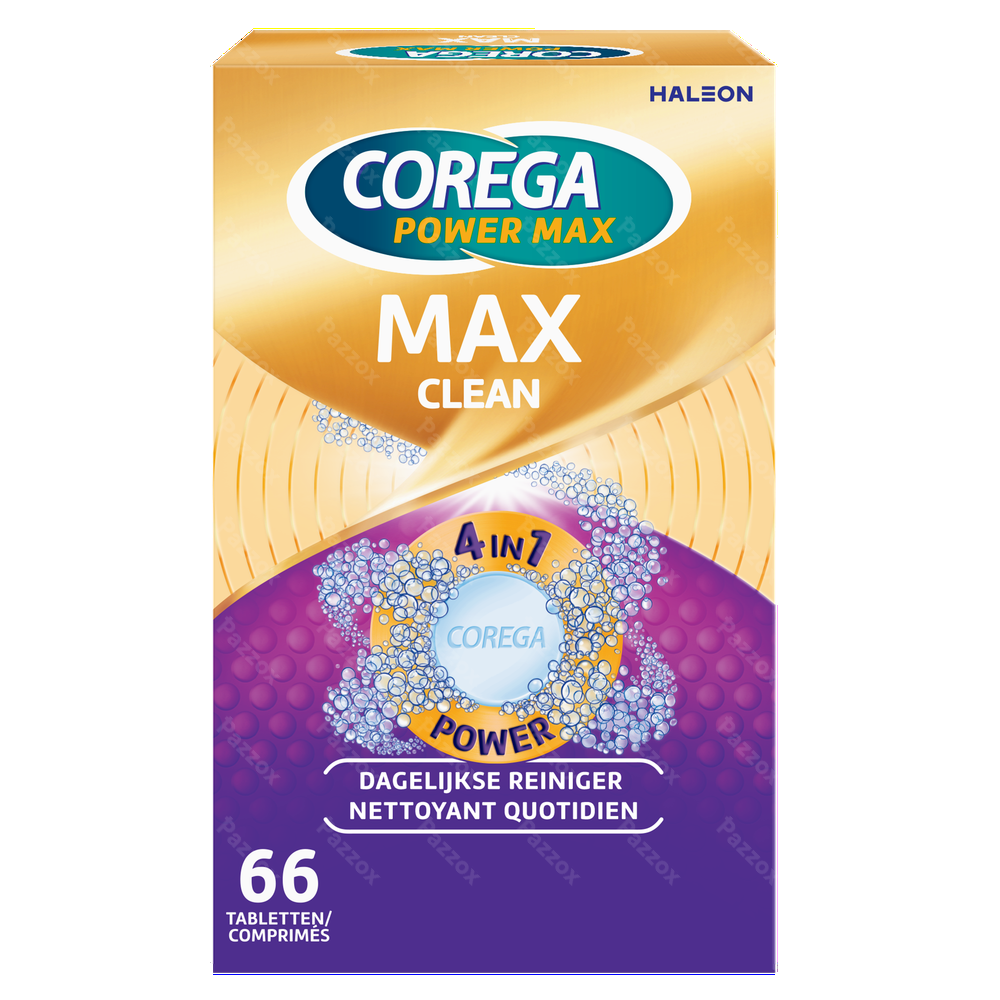 Corega Max Clean - 66 comprimés