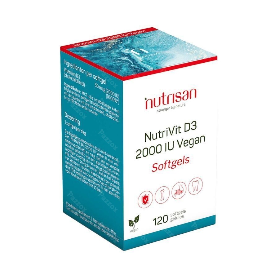 Nutrivit D3 2000 Iu Vegan Caps 120 Nutrisan